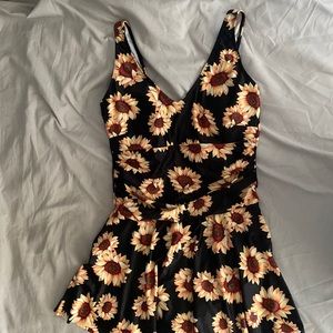 This is a gorgeous one piece swimsuit with a built in skirt!